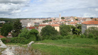 Pula-Panorama von der Festung