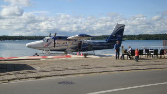 Wasserflugzeug im Hafen von Pula