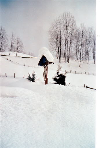 2. Steinpasskreuz im Katastophenwinter 2006