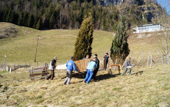 8. Kreuzaufstellung m. Schmuck Hans, Berti, Stahl Andreas,Wasti, Schnebei, Trudi, Lucki